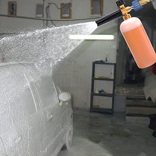 Fasmov Car Wash Pressure Washer Jet Wash 1/4" Quick Release Adjustable Snow Foam Lance Foam Cannon Foam Blaster