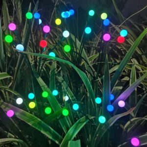 solar garden light,firefly lights,starburst swaying light-swaying when wind blows,8 led bulbs,color changing rgb light,solar outdoor waterproof light for yard,vest,pathway,garden decor (6-pack)