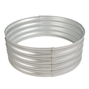 pleasant hearth ofw815fr infinity galvanized fire ring, silver