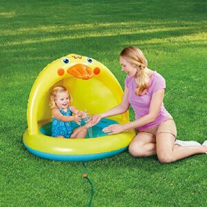 Shade Baby Pool, Sprinkle and Splash Play Pool, Outdoor Duck Bathtub of 39 Inches