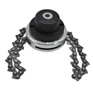 lawn mower chain grass trimmer head chain brushcutter for garden trimmer grass cutter spare parts tools (black)