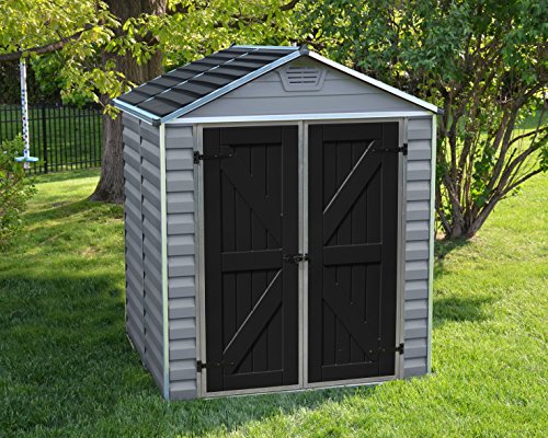 Palram - Canopia SkyLight 6' x 5' Storage Shed - Gray