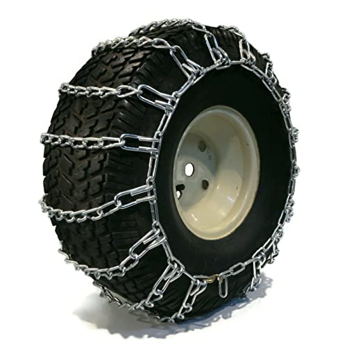 The ROP Shop | Pair of 2 Link Tire Chains 15x5x6 for Troy-Bilt, Ariens & Husqvarna Snow Blower