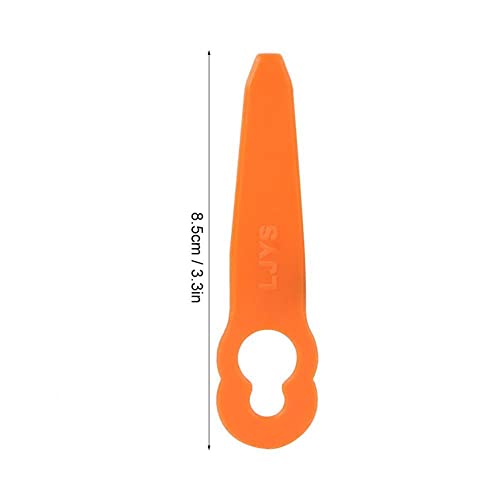 Mower Cutter Blades, 24 Pcs Plastic Cutter Blades Replacement for Stihl PolyCut 2-2 Garden Lawn Mower Trimmer Mower Cutter Blade Plastic Machine Trimming Blades Motor Brush Trimmer Parts Kit