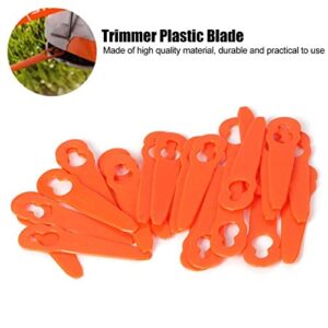 Mower Cutter Blades, 24 Pcs Plastic Cutter Blades Replacement for Stihl PolyCut 2-2 Garden Lawn Mower Trimmer Mower Cutter Blade Plastic Machine Trimming Blades Motor Brush Trimmer Parts Kit