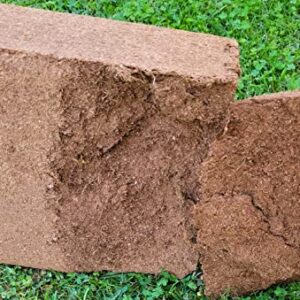 Coco Coir Mega Brick Organic Coconut Coir 11 Pound Coco Fiber Compressed Block Pre Washed Buffered Potting Soil Indoor Outdoor Garden Use Vegetable Flower Seed Starter