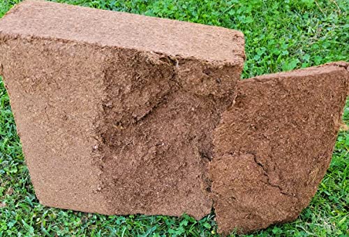 Coco Coir Mega Brick Organic Coconut Coir 11 Pound Coco Fiber Compressed Block Pre Washed Buffered Potting Soil Indoor Outdoor Garden Use Vegetable Flower Seed Starter