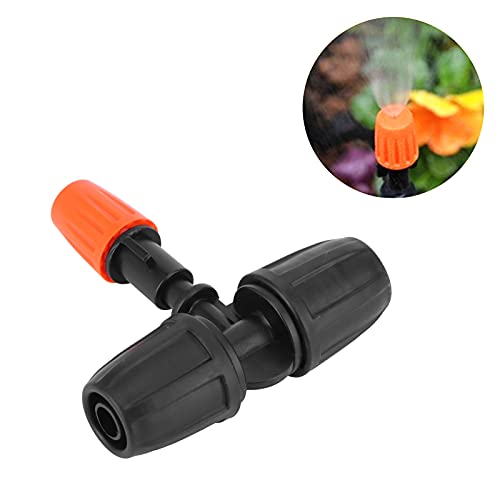 Misting Nozzle, Misting Spray Nozzle Good Sealing Performance Light Weight Fall‑Proof Easy to Install ABS for Lawns for Terraces for Agriculture for Gardens