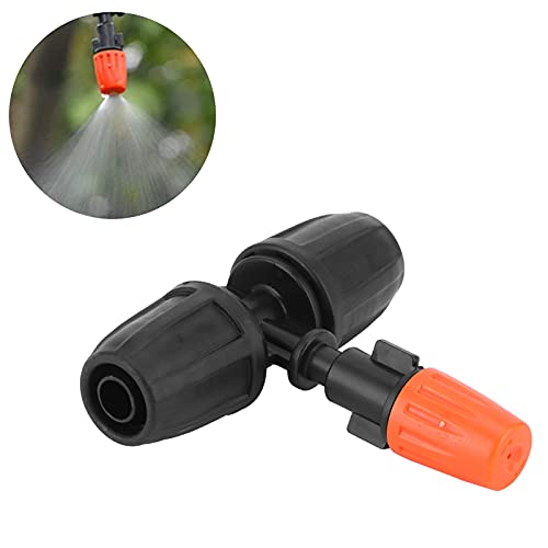 Misting Nozzle, Misting Spray Nozzle Good Sealing Performance Light Weight Fall‑Proof Easy to Install ABS for Lawns for Terraces for Agriculture for Gardens