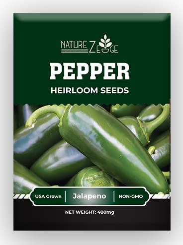 Hot Pepper Seeds for Planting, Cayenne, Hungarian Yellow, Jalapeno, Serrano, Habanero Orange, Heirloom Pepper Seeds Variety Pack, NonGMO