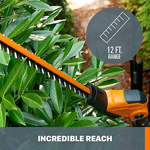 Worx WG252 20V Power Share 2-in-1 20" Cordless Hedge Trimmer (Battery & Charger Included)