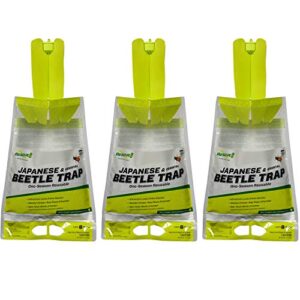 rescue! japanese beetle trap – reusable bag – 3 traps