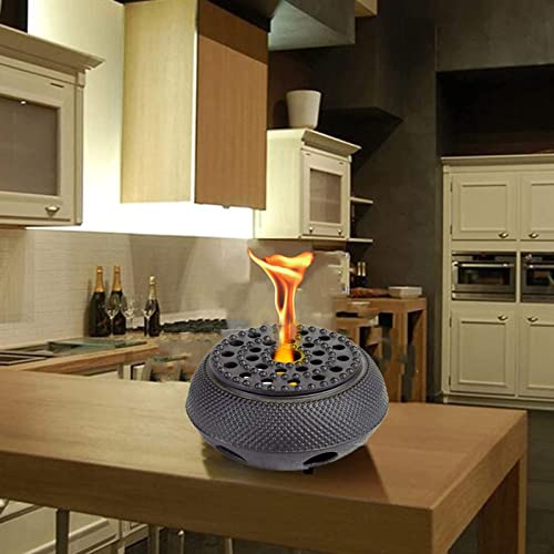 LJXX Tabletop Fireplace, Bioethanol Fire Bowl for Table, Indoor Outdoor Camping Garden Balcony Farmhouse Use Mini Bio Ethanol Table Top Fire Pit, Personal Fireplace