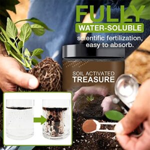 Soil Activated Treasure-You Will Be Amazed! Premium Soil Activated Treasure, Soil Plant Flower Fertilizer, Soil Activator for Raised Garden Beds, Potting Mix, Lawns and Gardens (2pcs)