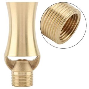 Pond Sprinkler Water Fountain Nozzle, Brass Ice Tower Cascade Cedar Spray Head for Garden Pond, Pool, Rockery Decoration(1/2'' 3/4'')