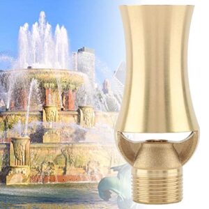 Pond Sprinkler Water Fountain Nozzle, Brass Ice Tower Cascade Cedar Spray Head for Garden Pond, Pool, Rockery Decoration(1/2'' 3/4'')