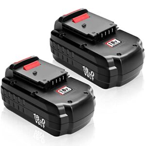 vanttech 2pack pc18b 18v 3.6ah ni-mh replacement battery for porter cable 18v battery pc188 pc18b-2 pc18blex pcc489n pcmvc pcxmvc compatible with porter cable 18v cordless power tools