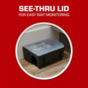 Tomcat Rat & Mouse Killer Child & Dog Resistant, Disposable Station, 1 Pre-Filled Ready-To-Use Bait Station