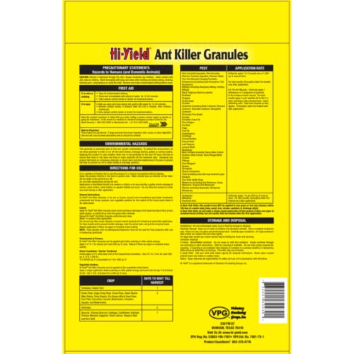 Hi-Yield (33230) - Ant Killer Granules, Kills Armyworms, Billbugs, Crickets, Ground Beetles(3.5 lb.)