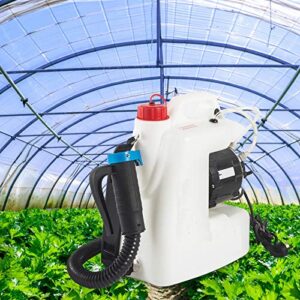 110V 12L Electric ULV Fogger Ultra Low Capacity Sprayer Mist Duster Cleaning Tool For Home And Garden (White, One Size)