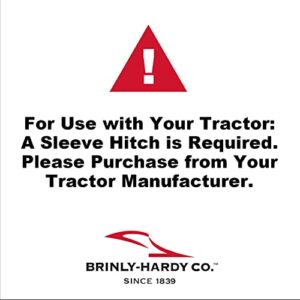 Brinly DD-551-A Sleeve Hitch Adjustable Tow Behind Disc Harrow, 39" by 40"