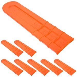 cabilock toiletries items 8pcs chainsaw bar cover plastic chain bar protective cover scabbard guard cutter parts tools plate anti scratch garden accessories replacement for scabbard travel travel