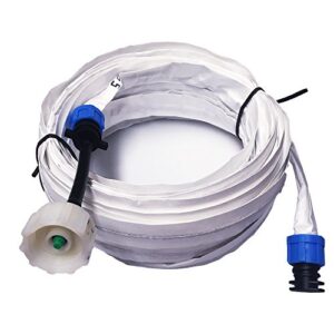 blumat easysoak 50’ automatic watering slow soaker hose system for gardens, greenhouses, and farms – flow restrictor, adapters, and fittings included