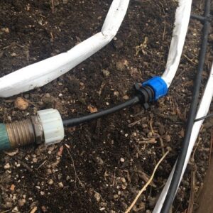 Blumat EasySoak 50’ Automatic Watering Slow Soaker Hose System for Gardens, Greenhouses, and Farms – Flow Restrictor, Adapters, and Fittings Included
