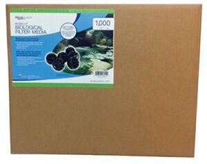 aquascape bioballs biological filter media for fish pond,waterfall and garden, contractor pack, 1000-pieces | 56014 black