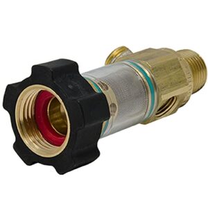 general pump brass inline water filter – 3/8″ npt male x 3/4″ gh female #100652