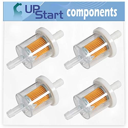 UpStart Components 4-Pack 691035 Fuel Filter Replacement for MTD 14AA815K145 (2009) Garden Tractor - Compatible with 493629 Fuel Filter 40 Micron