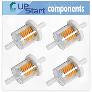 UpStart Components 4-Pack 691035 Fuel Filter Replacement for MTD 14AA815K105 (2009) Garden Tractor - Compatible with 493629 Fuel Filter 40 Micron