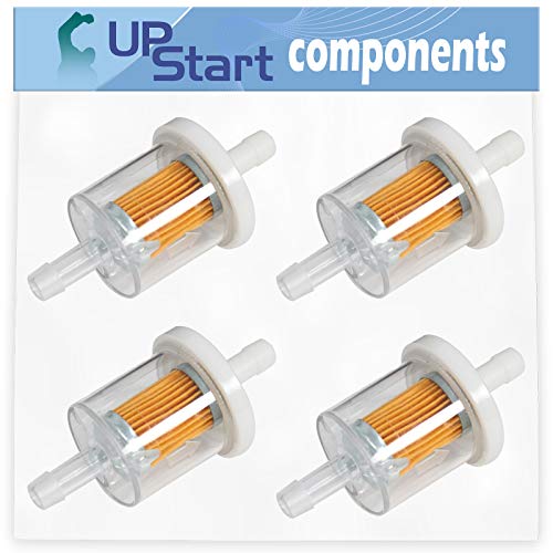 UpStart Components 4-Pack 691035 Fuel Filter Replacement for MTD 14AA815K004 (2009) Garden Tractor - Compatible with 493629 Fuel Filter 40 Micron