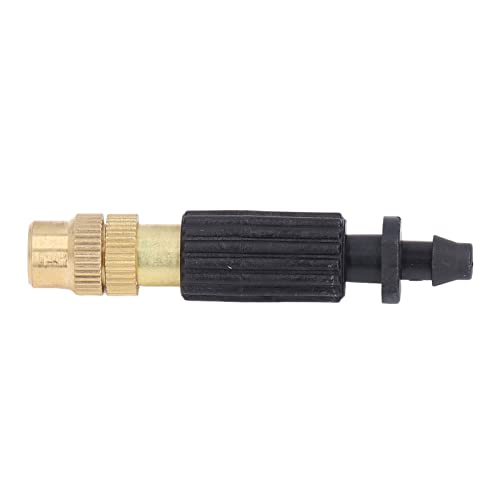 Atomizing Nozzle, Cooling Standard Size Brass Detachable Drip Irrigation Sprayer Humidification for Garden for 4/7mm Pipe