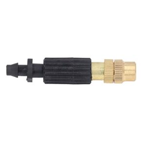 Atomizing Nozzle, Cooling Standard Size Brass Detachable Drip Irrigation Sprayer Humidification for Garden for 4/7mm Pipe