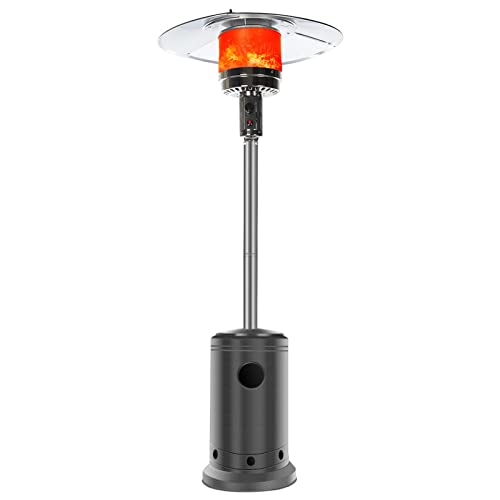 Garden Patio Heater,Outdoor Patio Heater,46000 BTU Propane Based Classic Design With Wheels,Easy Set Up,Commercial & Residential Infra Outdoor Use 1500