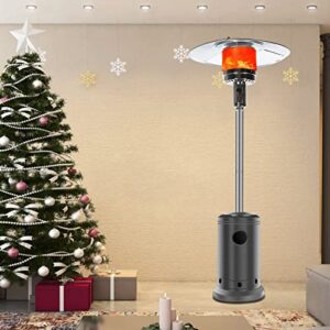 Garden Patio Heater,Outdoor Patio Heater,46000 BTU Propane Based Classic Design With Wheels,Easy Set Up,Commercial & Residential Infra Outdoor Use 1500