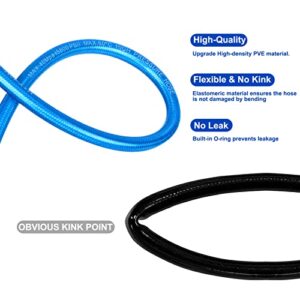 32.8 Ft Pressure Washer Hose, 5800 PSI Kink Resistant Washer Hose for Power Washer Upgrade Flexible Pressure Washer Hose Compatible with M22 14MM Connectors Suitable for Most Pressure Washers (Blue)