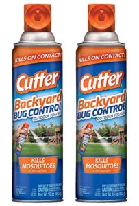 cutter backyard bug control – outdoor fogger – kills mosquitoes – 16 oz (453 g) per can – pack of 2 cans