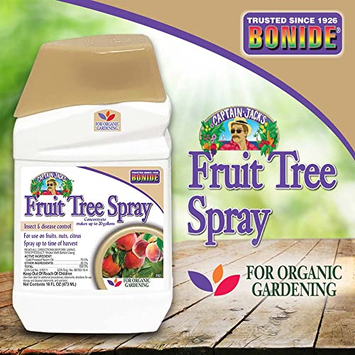 Bonide Captain Jack's Fruit Tree Spray, 16 oz Concentrate, Insect & Disease Control Spray for Organic Gardening