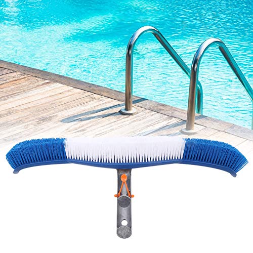 RvSky Garden Supplies Plastic Pool Wall Cleaning Brush with Aluminum Handle Swimming Pool Cleaning Tool Accessories