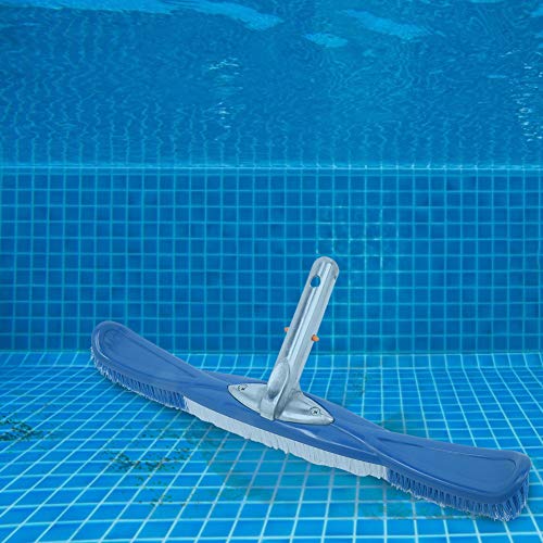 RvSky Garden Supplies Plastic Pool Wall Cleaning Brush with Aluminum Handle Swimming Pool Cleaning Tool Accessories