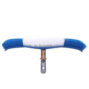 RvSky Garden Supplies Plastic Pool Wall Cleaning Brush with Aluminum Handle Swimming Pool Cleaning Tool Accessories