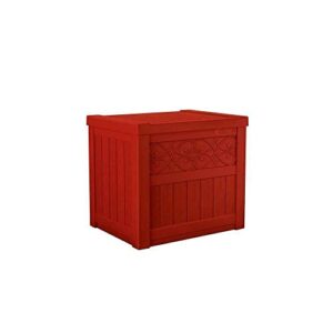 alidam deck box storage box 22 gal. resin deck box small outdoor storage container garden patio box patio deck multi colored