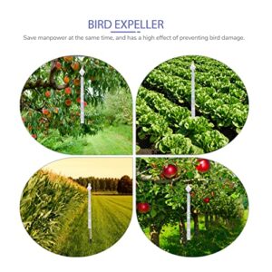 Happyyami 3Pcs Bird Tape Ribbon Tape Reflective Bird Tape Bird Reflectors Decorative Bird Deterrent Device for Garden