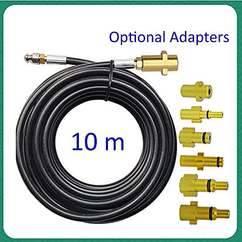 Practical Garden Tools 10m Sewer Drain Water Cleaning Hose，Pipe Cleaner Kit，High Pressure Washer， (Color : for Karcher K)