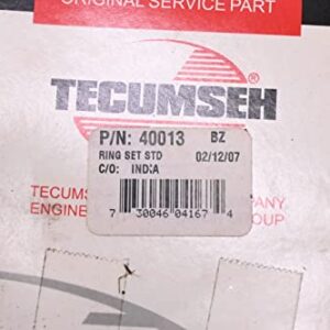 Tecumseh 40013 Lawn & Garden Equipment Engine Standard Piston Ring Set Genuine Original Equipment Manufacturer (OEM) Part