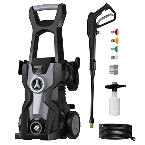 Zeccos Electric Pressure Washer, 4000PSI 2.6GPM, Power Washer Includes Quick Connect 4-Nozzle Set, Snow Foam Lance, Brass Connector and TSS Trigger Gun, Best for Cars/Patios/Walls/Sidewalks and More