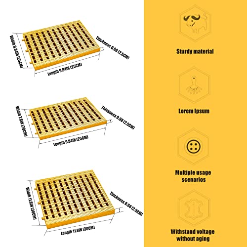 ZHAIHUA Drain Strainers,Resin Plastic Strainers,Plastic Grate,Speed Channel Grate,Sewer Cover Grates,Drain Sewer Cover,Plate Grid Rainwater Grate Rectangular Well Cover,Trench Drain System, Garden