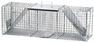 havahart 1045sr large 2-door humane catch and release live animal trap for armadillos, beavers, bobcats, small dogs, cats, foxes, groundhogs, nutria, opossums, raccoons, and similar-sized animals